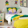 GREJSIMOJS Duvet cover and pillowcase, multicolour, 150x200/50x60 cm