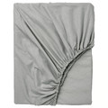 DVALA Fitted sheet, grey, Single