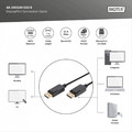 Assmann DisplayPort1.2 Cable 1m DP/DP M/M