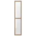 OXBERG Glass door, oak effect, 40x192 cm