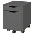 ALEX Drawer unit on castors, dark grey/black, 36x50 cm