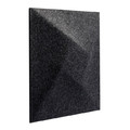 Decorative Wall Panel 30 x 30 cm, felt, 3D, graphite