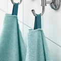 DIMFORSEN Washcloth, turquoise, 30x30 cm