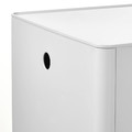 KUGGIS Storage box with lid, white, 32x32x32 cm