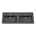 GoodHome Wash-basin Nira 120 cm, black