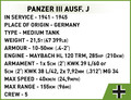 Cobi Blocks Historical Collection WWII Panzer III Ausf. J 590pcs 8+