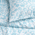 CYMBALBLOMMA Duvet cover and pillowcase, white/blue, 150x200/50x60 cm