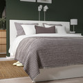 PELARTUJA Bedspread, dark grey/light grey, 150x250 cm