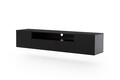 Wall-Mounted TV Cabinet Nicole 200cm, black/matt black