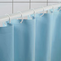 LUDDHAGTORN Shower curtain, blue, 180x180 cm