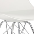 Chair Eris, 1pc, PP/faux leather, white/chrome