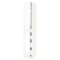 METOD / MAXIMERA Hi cab w 2 doors/4 drawers, white/Ringhult white, 40x60x240 cm