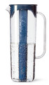 MOPPA Jug with lid, dark blue, transparent, 1.7 l