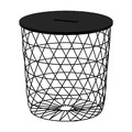 KVISTBRO Storage table, black, 44 cm