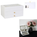 Jewellery Box with Drawers, white