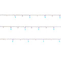 LED Lighting Chain 120 LED 7.1 m, outdoor, transparent, white-blue