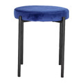 Stool Madonna, velvet, blue