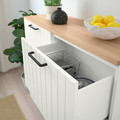 BESTÅ Storage combination w doors/drawers, white/Sutterviken/Kabbarp white clear glass, 120x42x240 cm