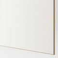 AULI / MEHAMN Pair of sliding doors, white mirror glass/double sided white, 200x236 cm