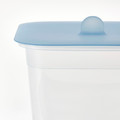 IKEA 365+ Food container with lid, square plastic/silicone, 1.4 l