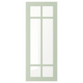STENSUND Glass door, light green, 40x100 cm