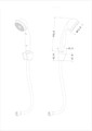 GoodHome Shower Kit Blyth, 1-spray, chrome
