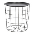 Side Table with Storage Cocotte, black