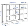 TONSTAD Storage combination, oak veneer, 202x120 cm