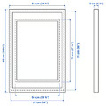 RÖDALM Frame, white, 61x91 cm