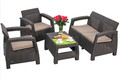 Outdoor Furniture Set CORFU SET, brown