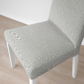 STRANDTORP / BERGMUND Table and 4 chairs, white/Ramna light grey, 150/205/260 cm
