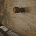 TONSTAD Chest of 4 drawers, brown stained oak veneer, 82x47x90 cm