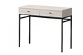 Dressing Table Lorini 100, cashmere, black T knobs, black legs
