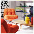 DYVLINGE Swivel armchair, Kelinge orange