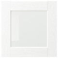 ENKÖPING Glass door, white wood effect, 40x40 cm