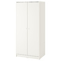 KLEPPSTAD Wardrobe with 2 doors, white, 79x176 cm