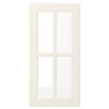 BODBYN Glass door, off-white, 30x60 cm