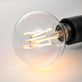 TRÅDFRI LED bulb E27 470 lumen, smart wireless dimmable/warm white clear/globe