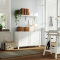 BESTÅ Storage combination with doors, Pipmakare white/Stubbarp white, 120x42x74 cm
