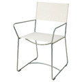 HÖGALT Chair, silver-colour/Älvsborg beige