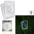 Neon LED Lamp Playing Cards