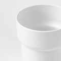 FÖRENLIG Plant pot, indoor/outdoor white, 9 cm