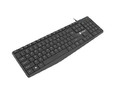 NATEC Keyboard Nautilus US, slim, black
