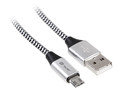 Tracer Cable USB 2.0 AM-micro 1m, black-silver