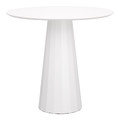 Table Florero, round, single leg, white