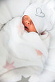 Effiki Baby Muslin Blankets Stars 2pcs, pink, 0+