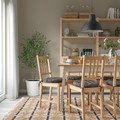 VIPPÄRT Chair pad, dark grey, 38 cm