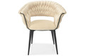 Glamour Chair IRIS LUX, black-beige