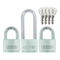 Abus Shackle Padlocks 40 mm HB63TB, 3-pack