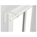 RÄCKA Curtain rod combination, white, 120-210 cm